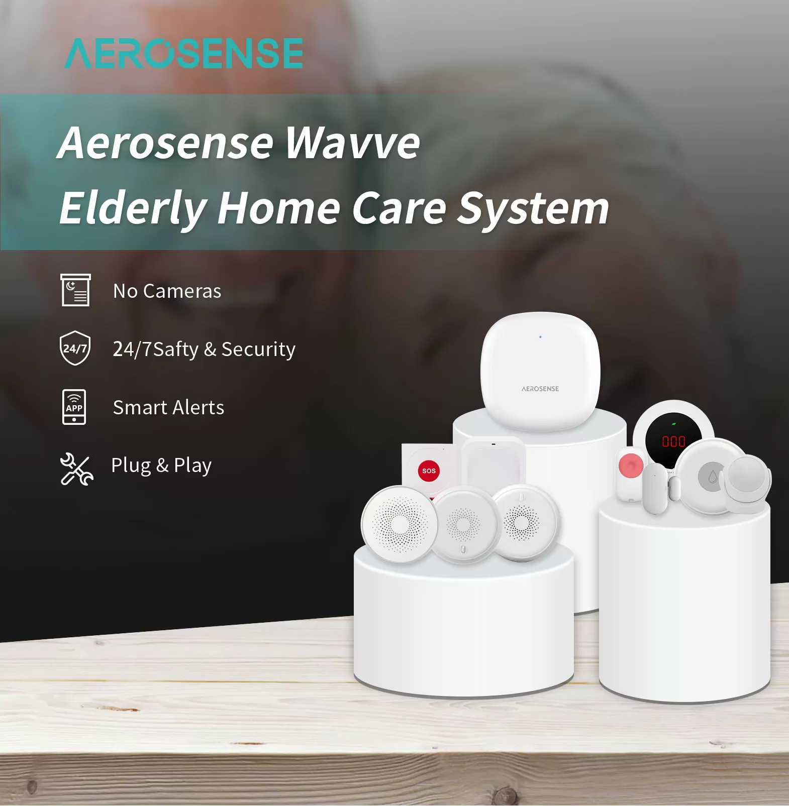 Aerosense Wavve Elderly Home Care System - Elderly Care - 1