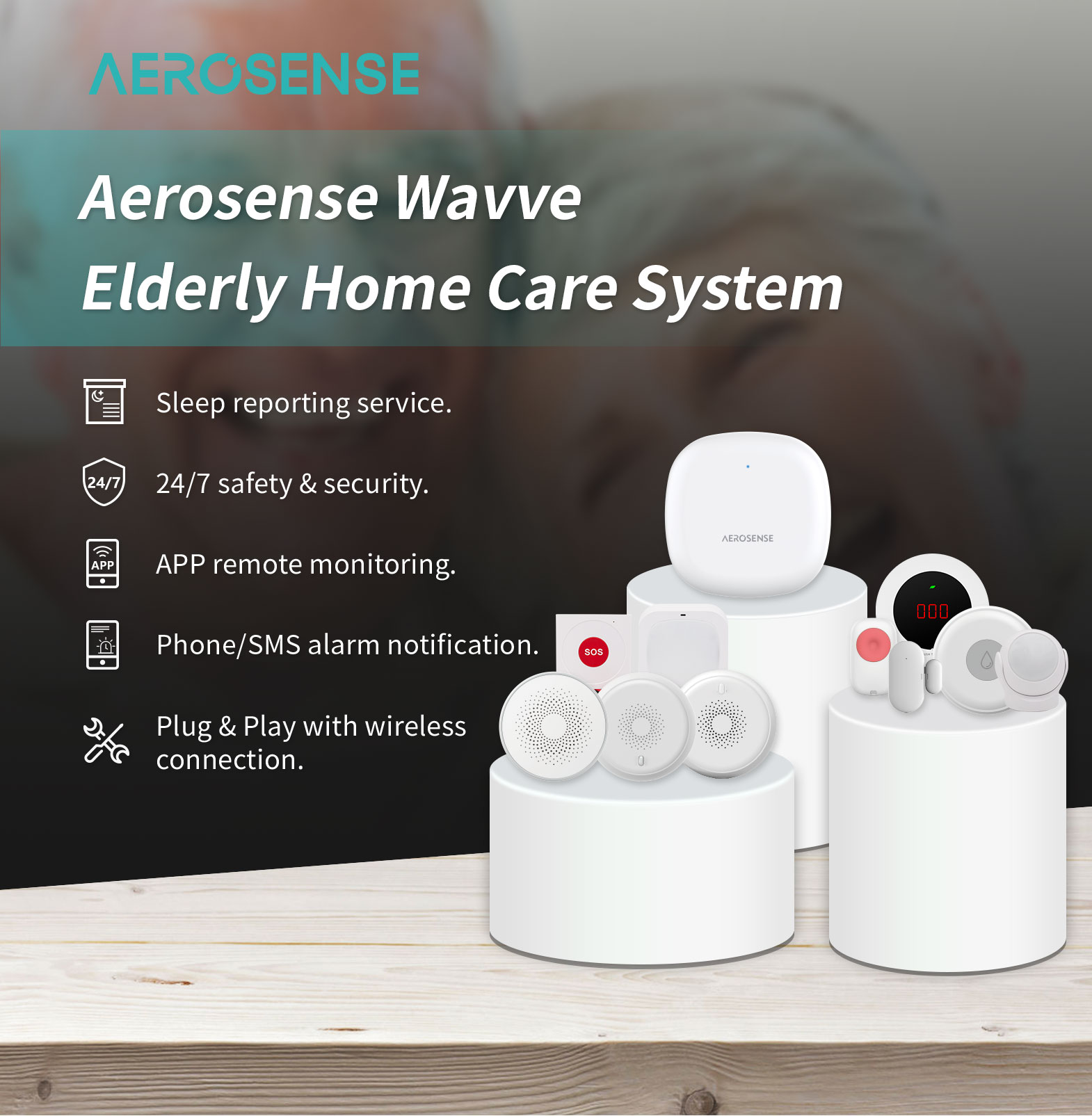 Aerosense Wavve Elderly Home Care System - Elderly Care - 1