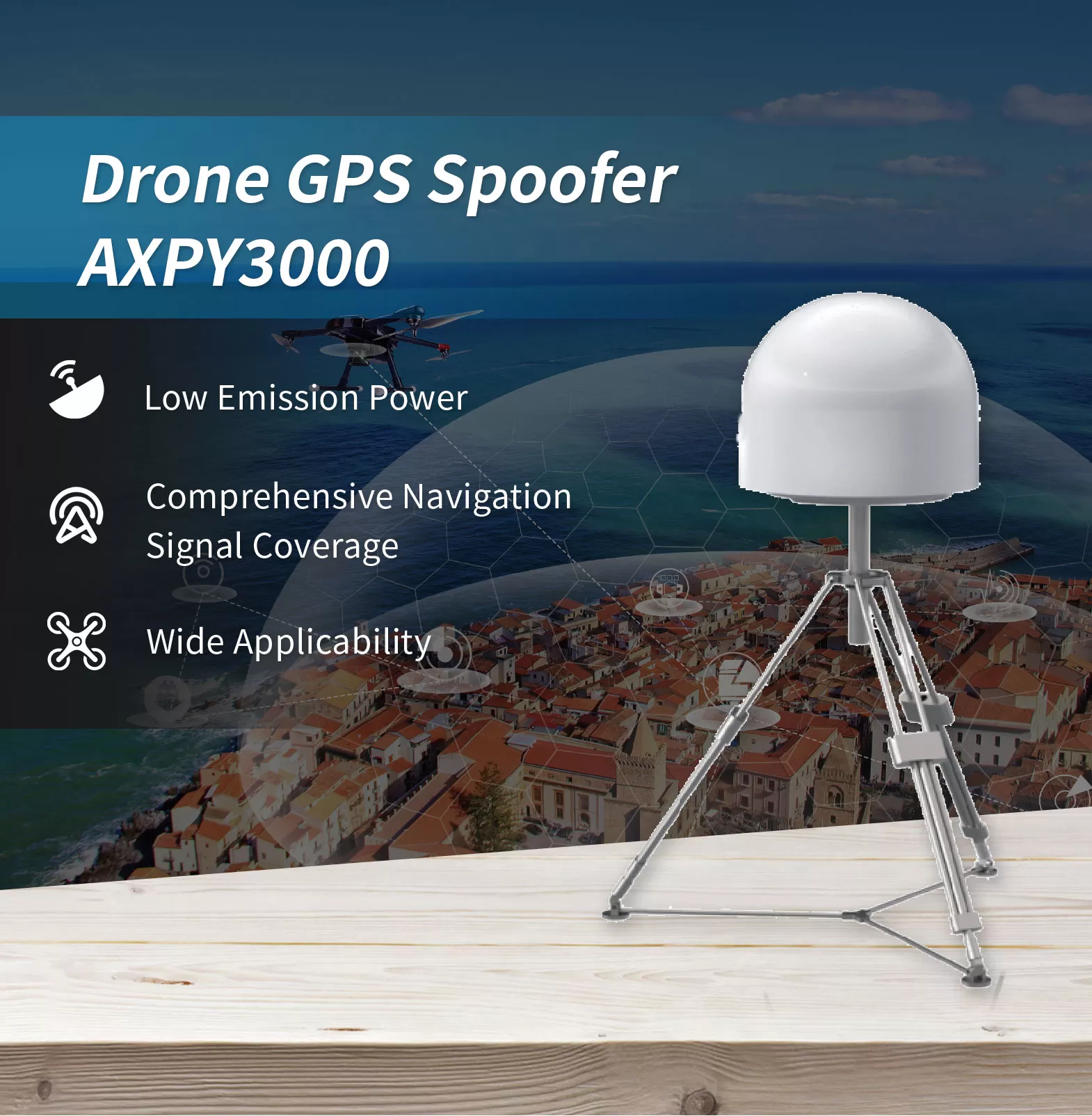 Drone GPS Spoofer AXPY3000 - AxEnd