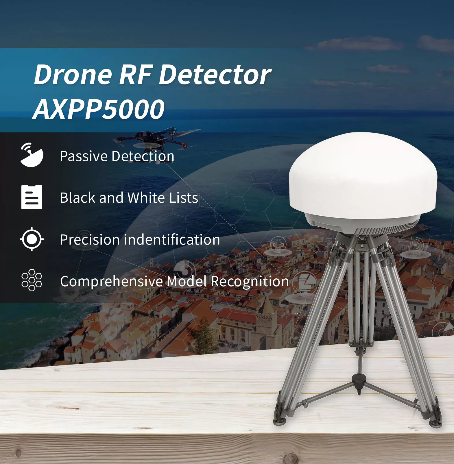 Drone RF Detector AXPP5000 - Drone Defense - 1