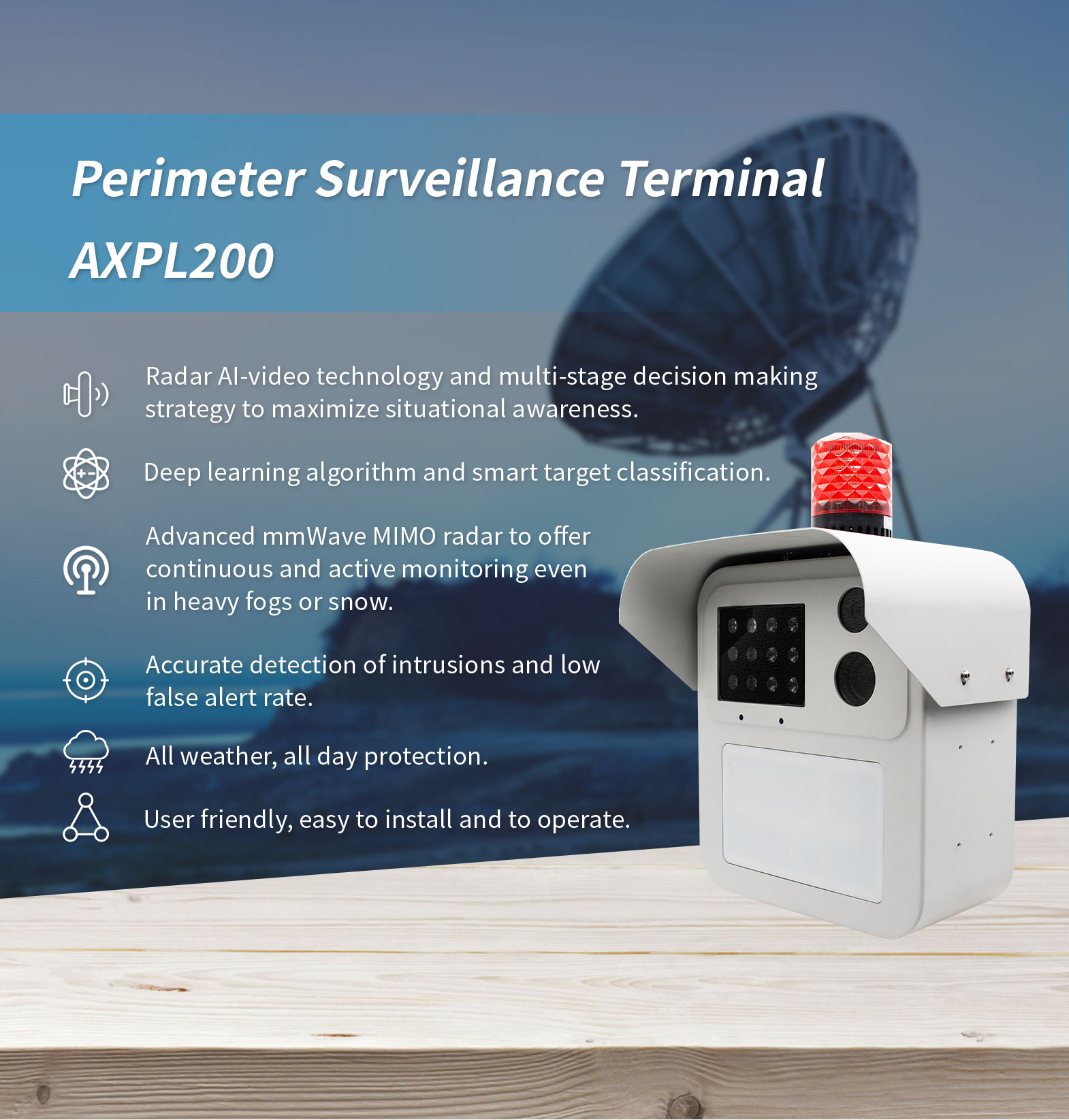 Perimeter Surveillance Terminal AXPL200 - Perimeter Security - 1