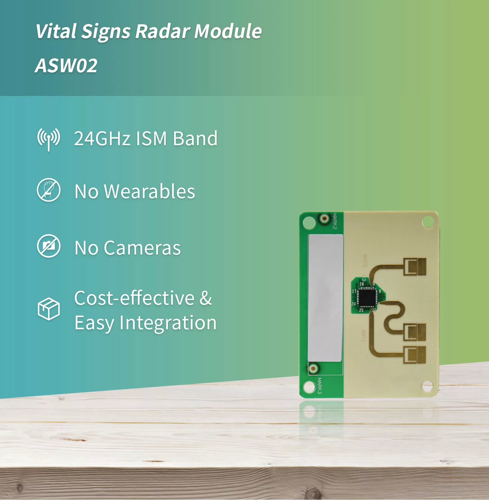 Vital Signs Radar Module ASW02 - Radar Module - 1